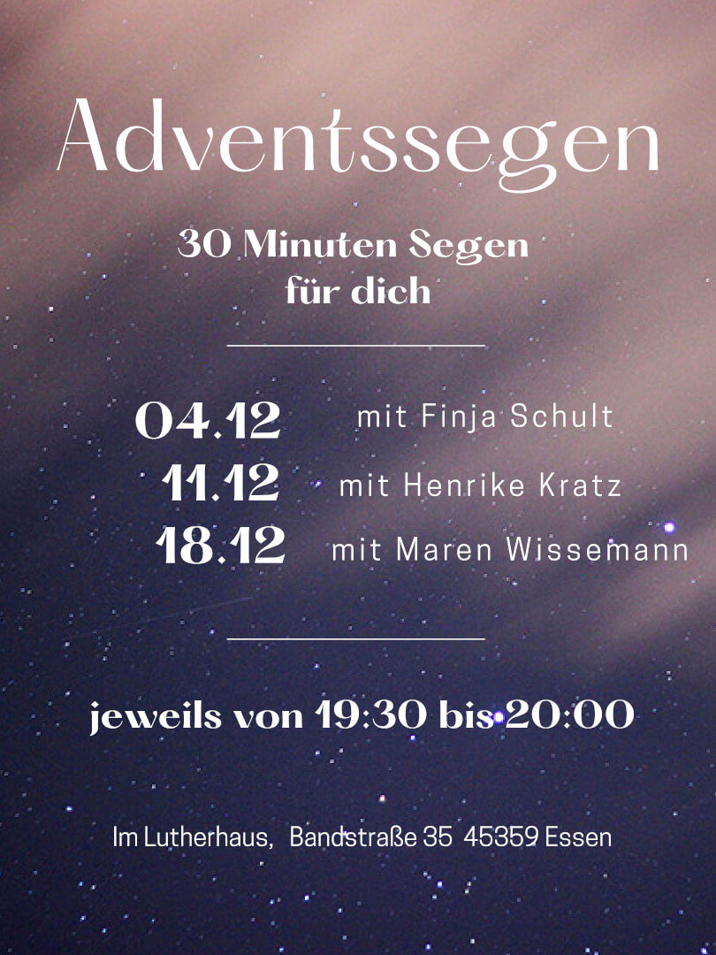 Evgl.Kirchengemeinde-Essen-Bedingrade-Schoenebeck-Adventsegen_2025_Werbung