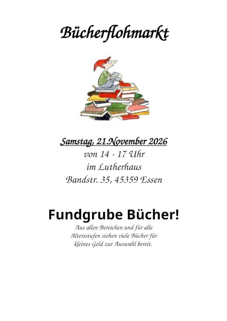 Evgl.Kirchengemeinde-Essen-Bedingrade-Schoenebeck-Bücherflohmarkt-20261121 Evgl.Kirchengemeinde-Essen-Bedingrade-Schoenebeck-Buecherflohmarkt-20261121.