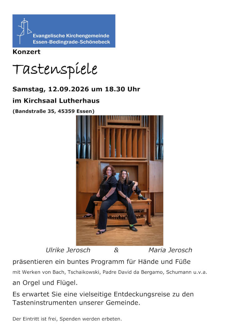 Evgl.Kirchengemeinde-Essen-Bedingrade-Schoenebeck-Konzert-Tastenspiele20260912